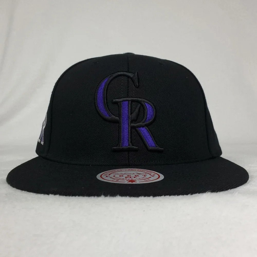 Colorado‎ Rockies Mitchell & Ness MLB Liberty Fit Snapback Hat Cap 3D Logo NWT